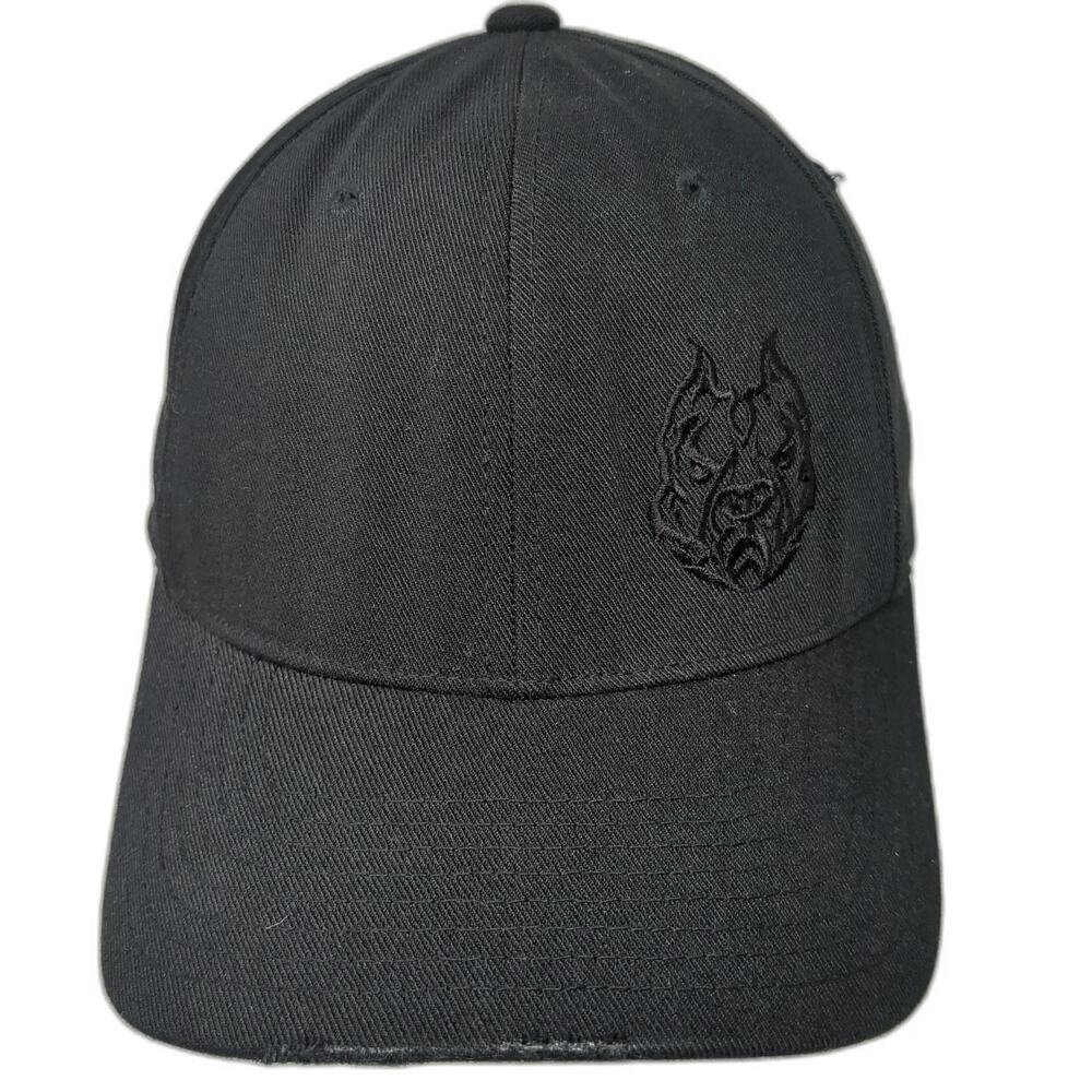 Flexfit Baseball Cap Black M Sinister Diesel Pitbull Tonal Hat Poly Spandex